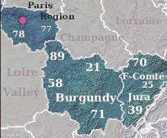 Burgundy & Paris region