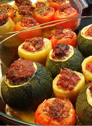 stuffed vegetables provençal